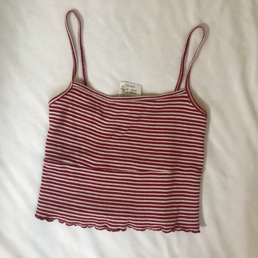 John Galt/ Brandy Melville striped crop tank top